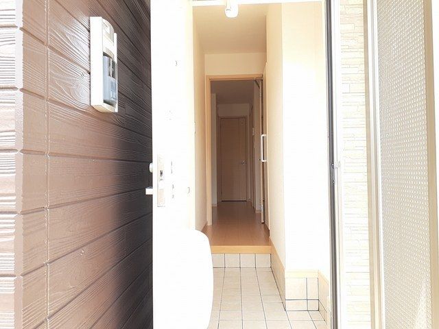 玄関　収納のためのスペースです