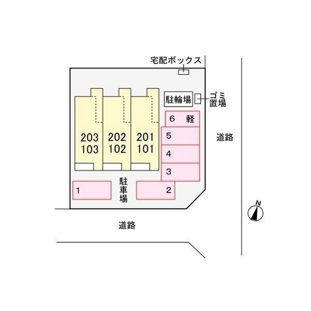 駐車場　配置図