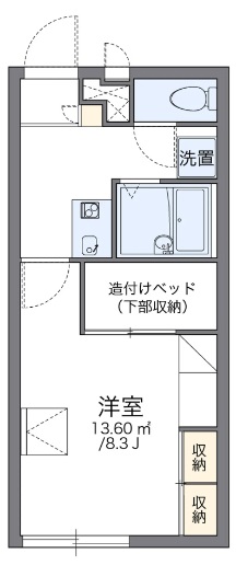 レオパレスひだまりの間取り写真