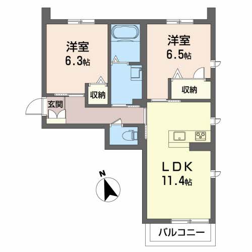 ＪＲ牟岐線 文化の森駅 徒歩26分 3階建 築9年の間取り写真