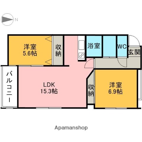 アールベールの間取り写真