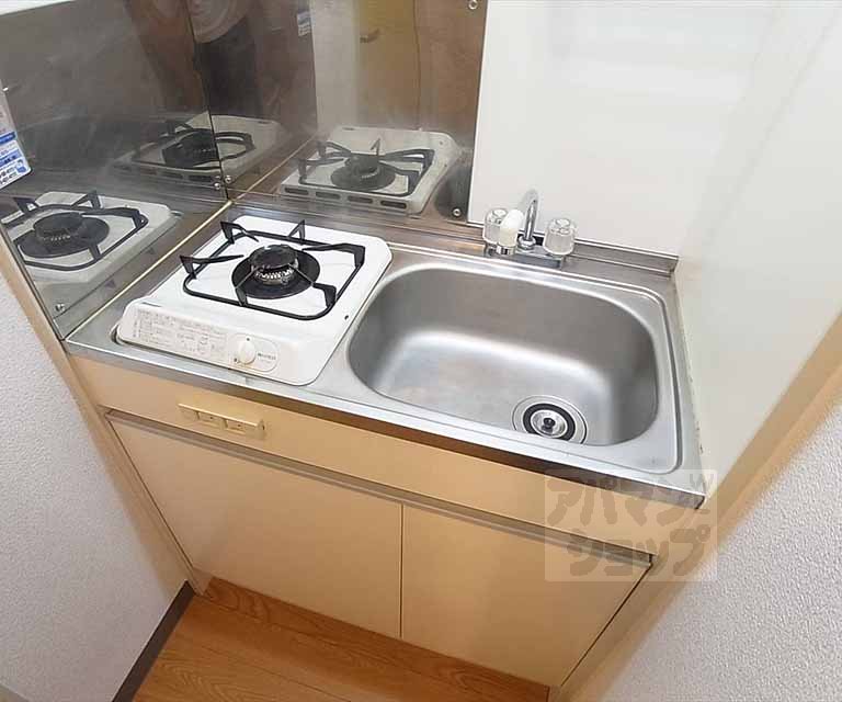 キッチン　一口ガスコンロあり