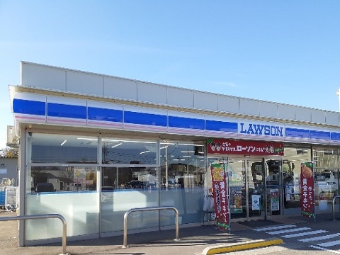 コンビニ　ローソン富山萩原店（コンビニ）まで400m