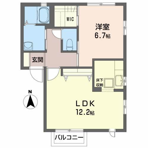ヴィラクレストFの間取り写真