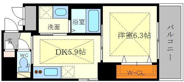 ノルデンハイム江坂垂水町の間取り写真