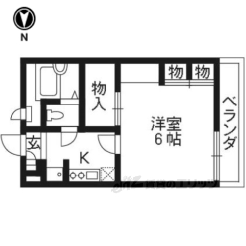 レオパレスKの間取り写真
