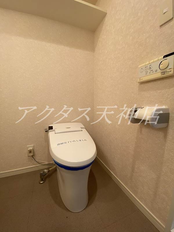トイレ　貴重なタンクレスタイプです。
