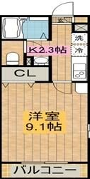 京成松戸線 習志野駅 徒歩1分 3階建 築17年の間取り写真