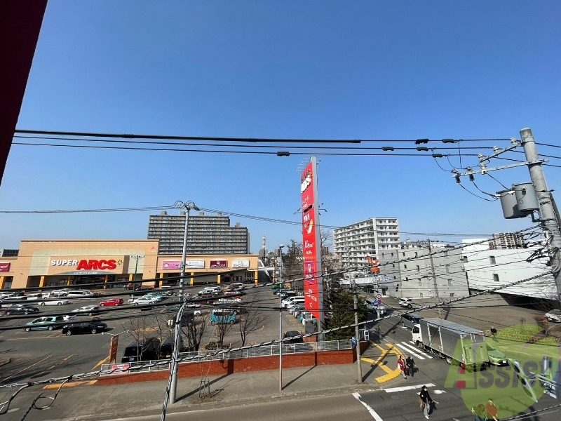 眺望　眺望です。高い建物がなくて見晴らしがよいですね！