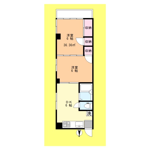 綾瀬2丁目賃貸住宅の間取り写真