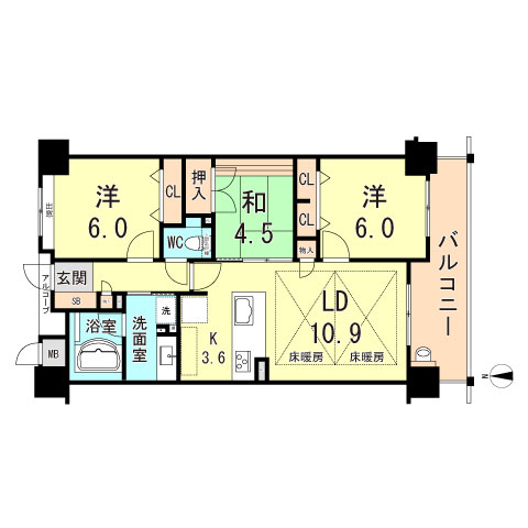 アルファステイツ大蔵海岸公園の間取り写真