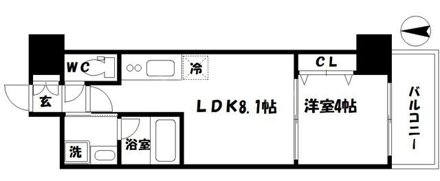 LC大手通の間取り写真