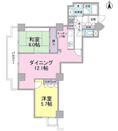 文京グリーンコートビュータワー本駒込の間取り写真
