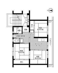 ビレッジハウス中川原2号棟の間取り写真