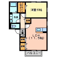 セジュール広沢IIの間取り