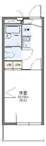 レオパレスモンフレールの間取り