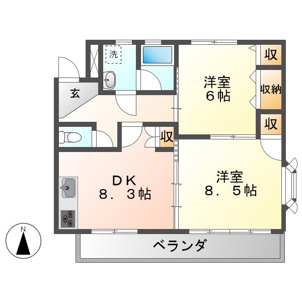 【エレンシアールの間取り】