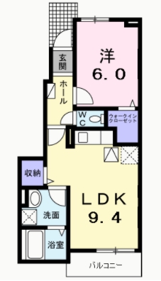 大府市追分町のアパートの間取り