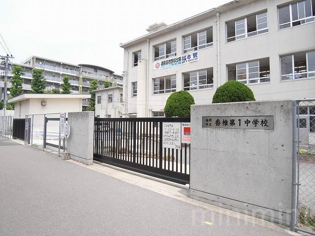 中学校　福岡市立香椎第1中学校（中学校）まで533m