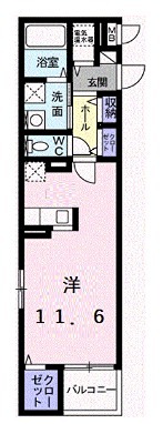 姫路市飾磨区山崎のマンションの間取り