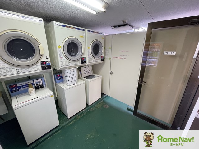その他設備　コインランドリー。洗濯機はお部屋・ベランダに置けません。