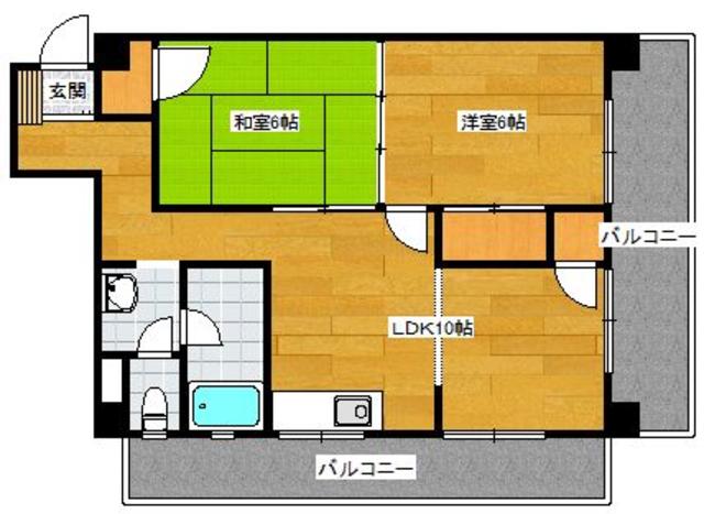 エステート上津Ａの間取り