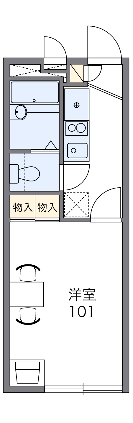 レオパレスマリオの間取り