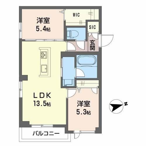 Eclant舟橋今町の間取り