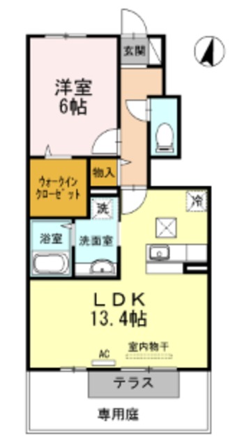 ベルジュ春日の間取り