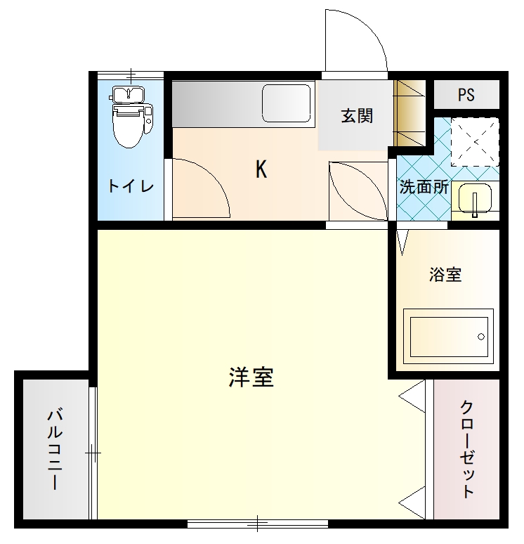 フラットキャッスルCの間取り