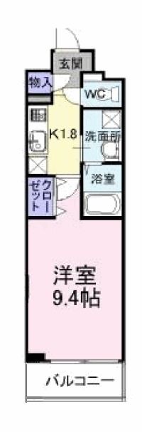 堺市堺区西湊町のマンションの間取り