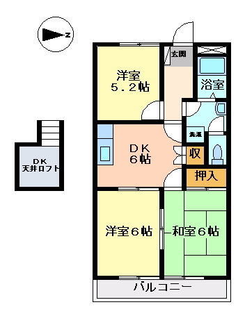 グランディール浜の宮の間取り