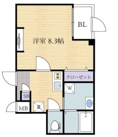 堺市堺区賑町のマンションの間取り