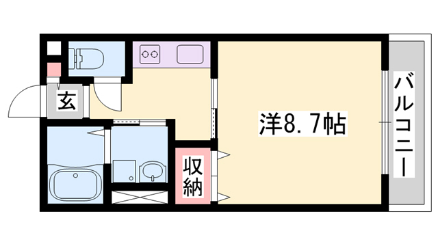 シエスタ別館Northの間取り