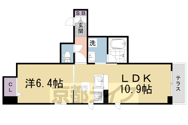 シャーメゾン和善鳴滝の間取り