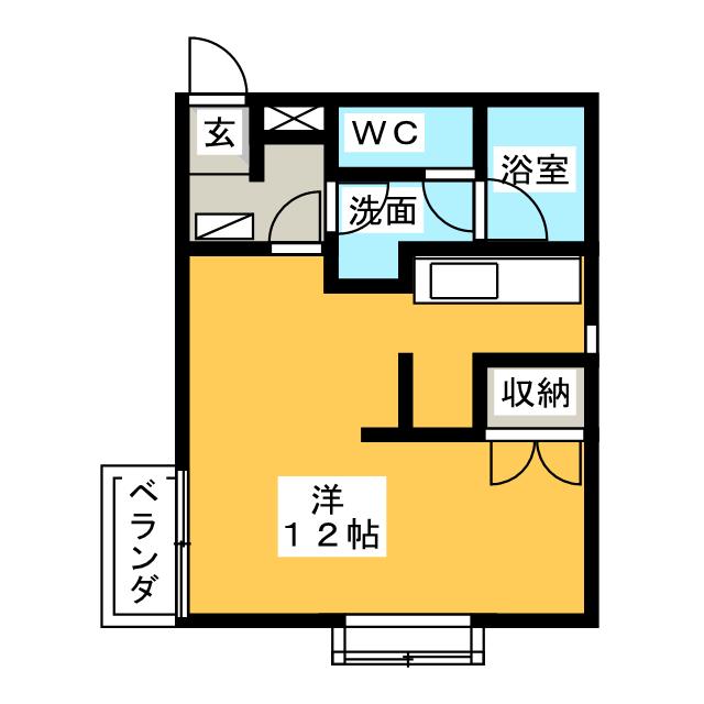 【チサンマンション水落の間取り】