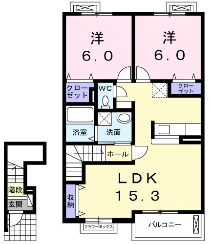 リスティ　ストロイエIの間取り