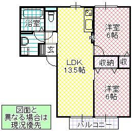 【コーポルピナスの間取り】