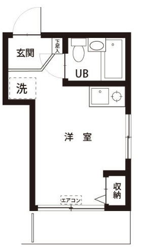 北区岸町のアパートの間取り