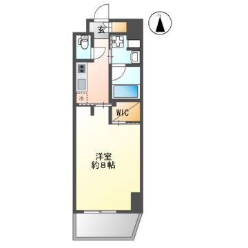 名古屋市瑞穂区彌富通のマンションの間取り