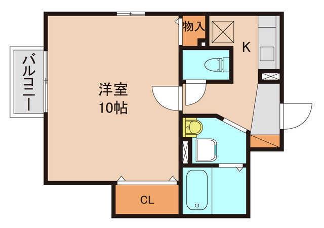 市川市東菅野のアパートの間取り