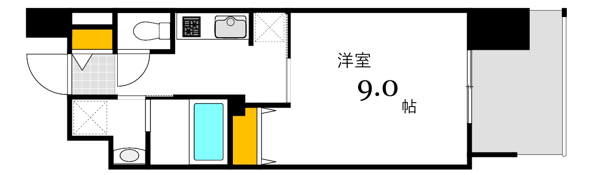 プライマル広島駅の間取り