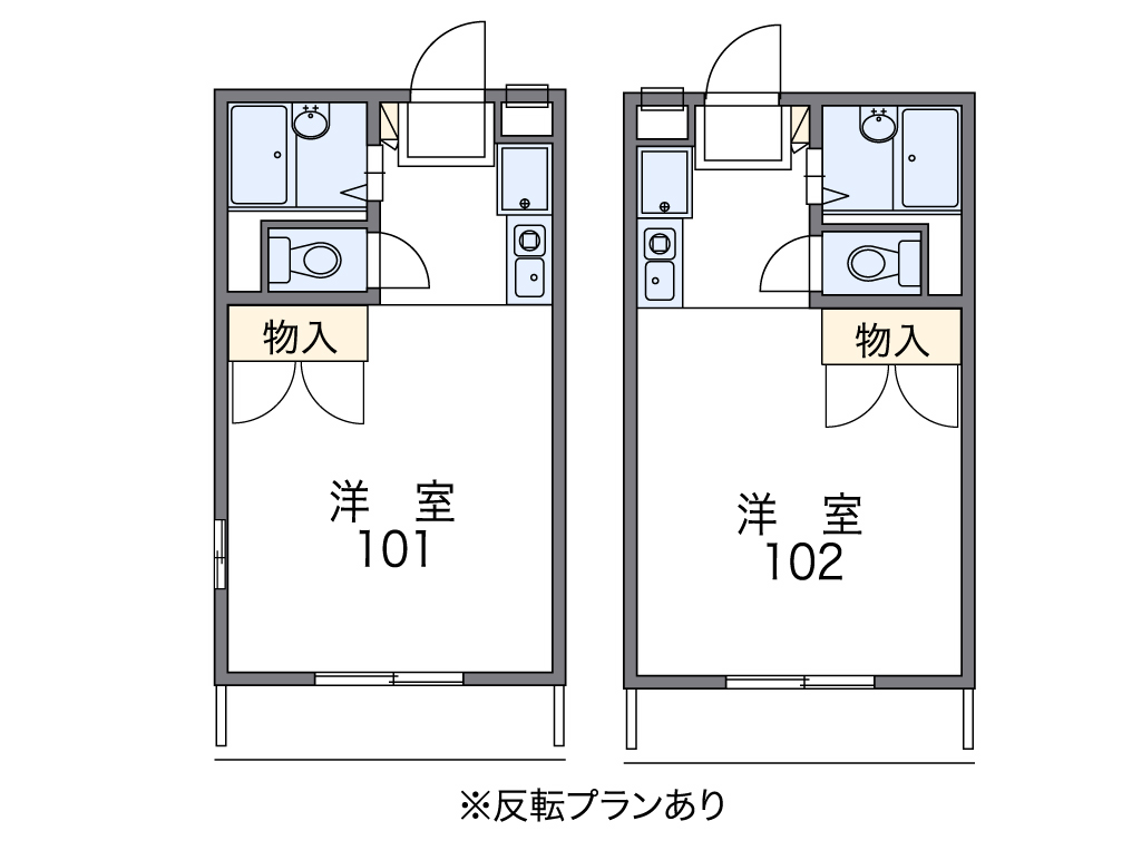 ニューサザン川間の間取り