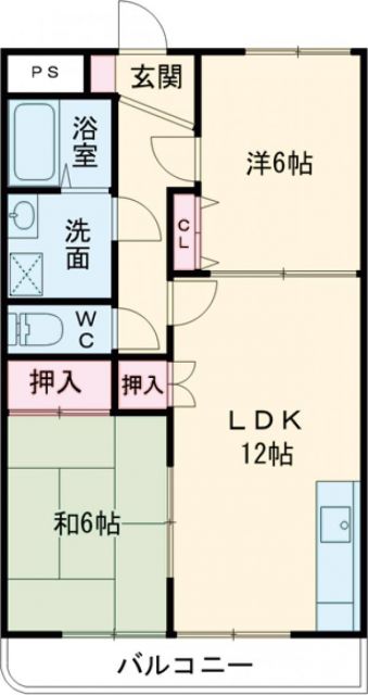 マンション山本の間取り