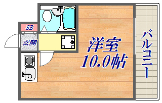 ライオンズマンション三宮の間取り