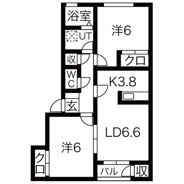 グランデ本館3番館の間取り