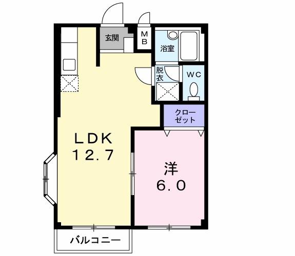 レピュート中村の間取り