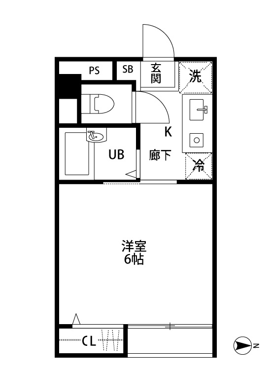 キャッスル浜田山の間取り