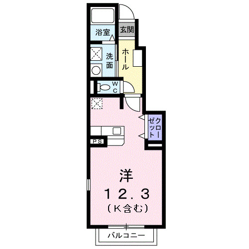 光市光井のアパートの間取り