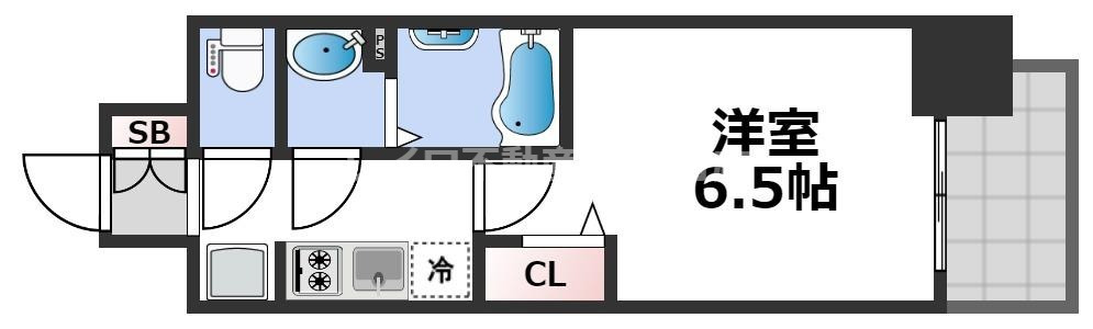 プレサンス難波マジョリティの間取り